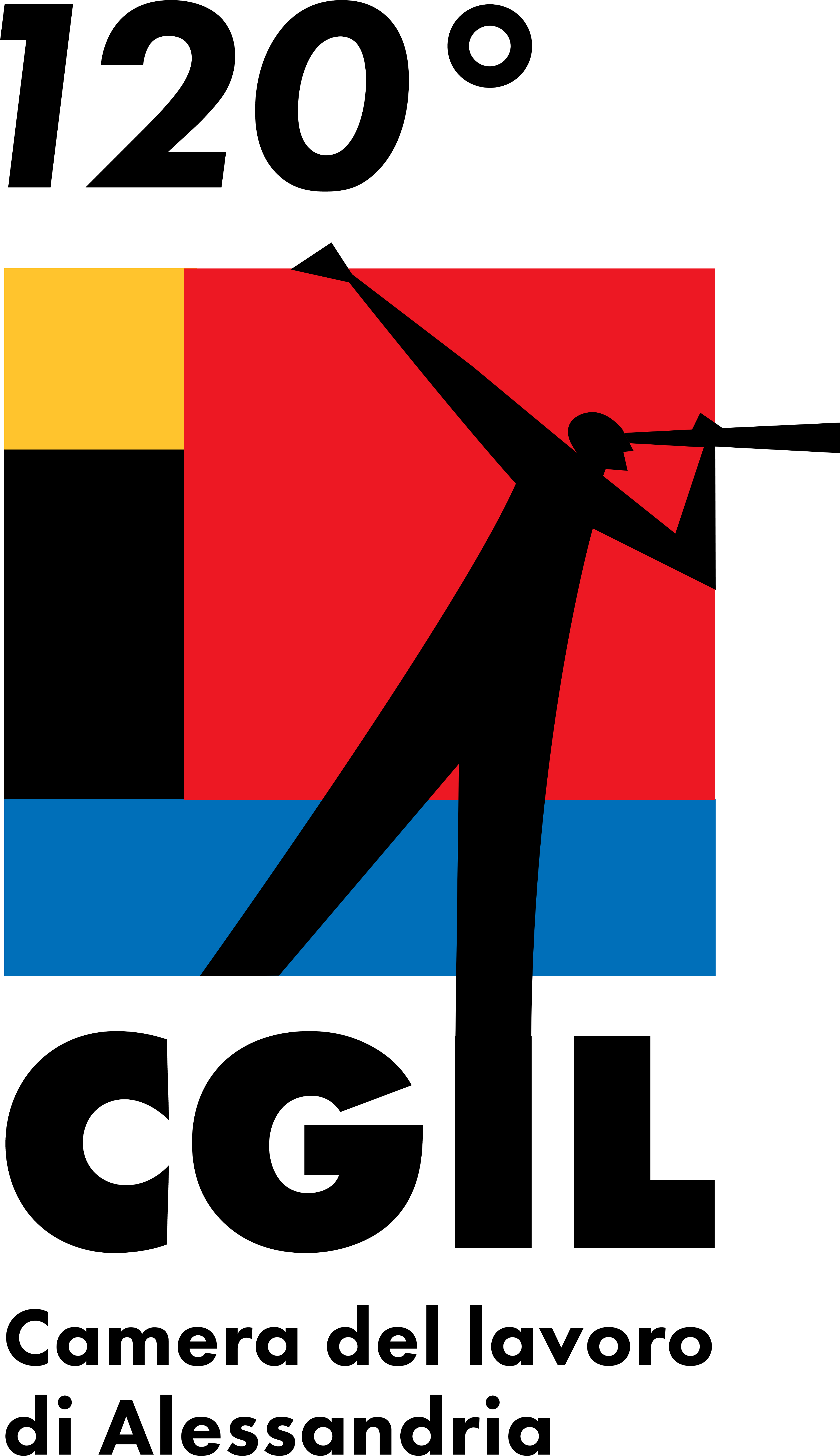 Logo 120 Anni CGIL Alessandria